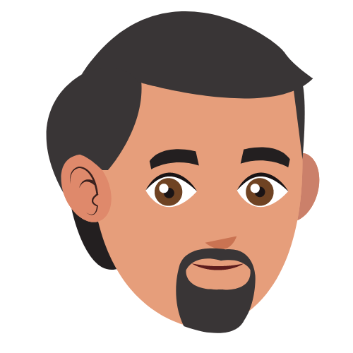 Avatar di uomo con barba e baffi